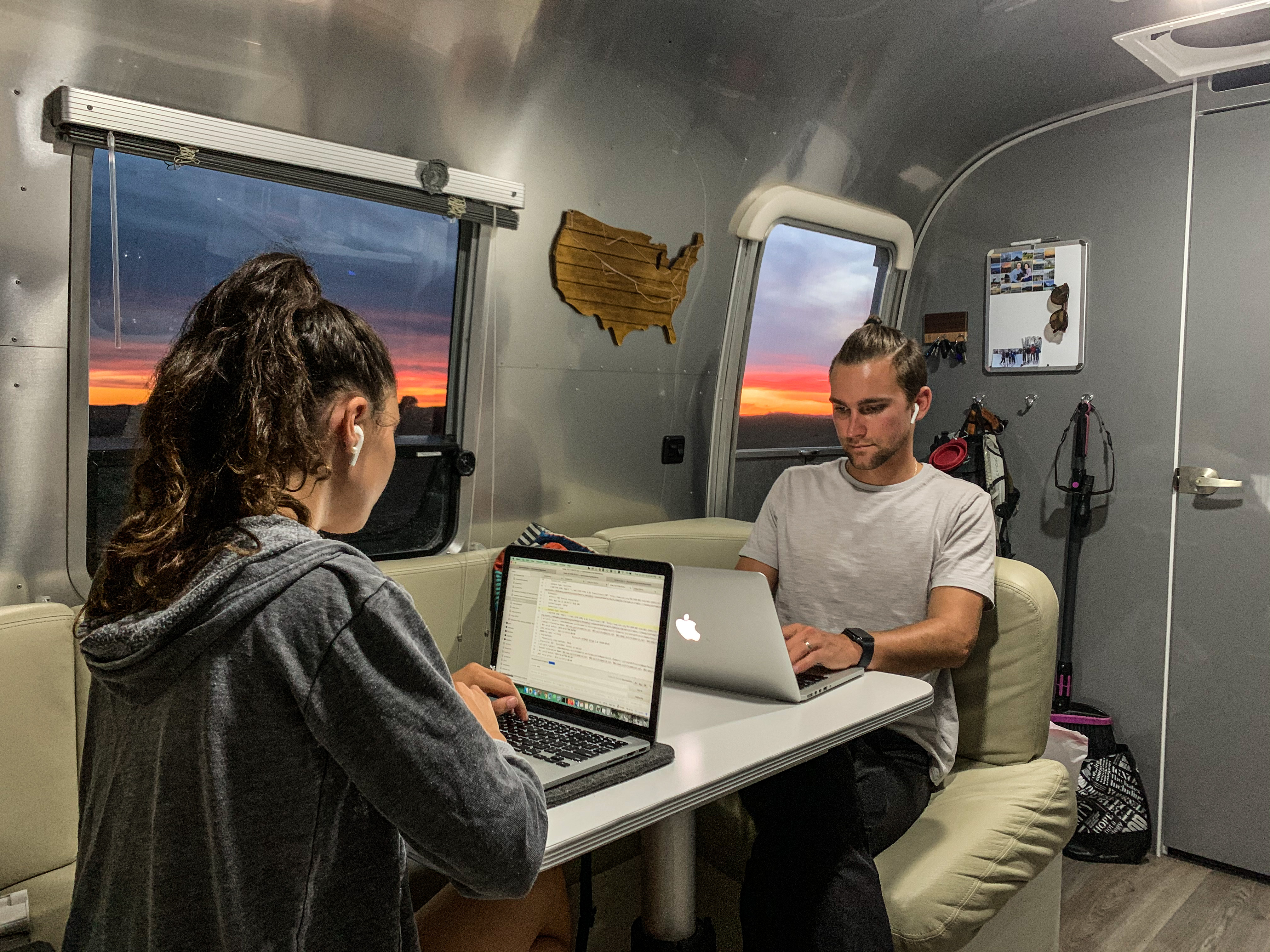 Working from the Airstream