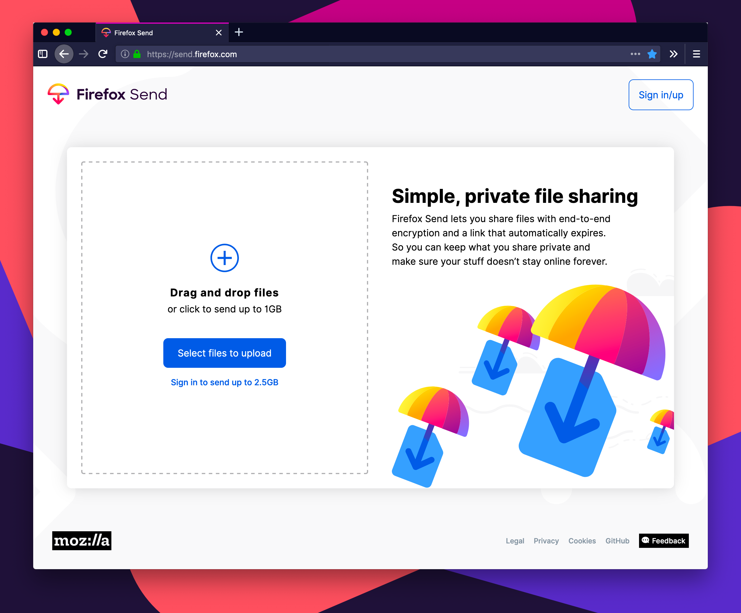 Firefox Send